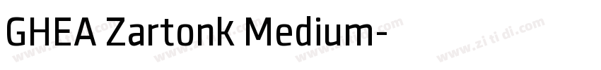 GHEA Zartonk Medium字体转换